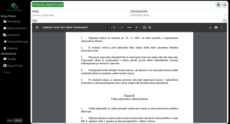 Real estate contract