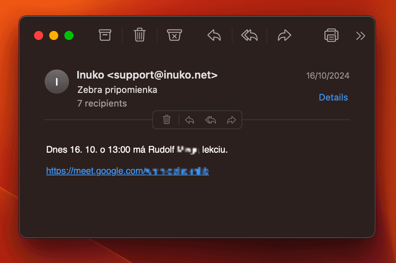 Pripomienka lekcie
